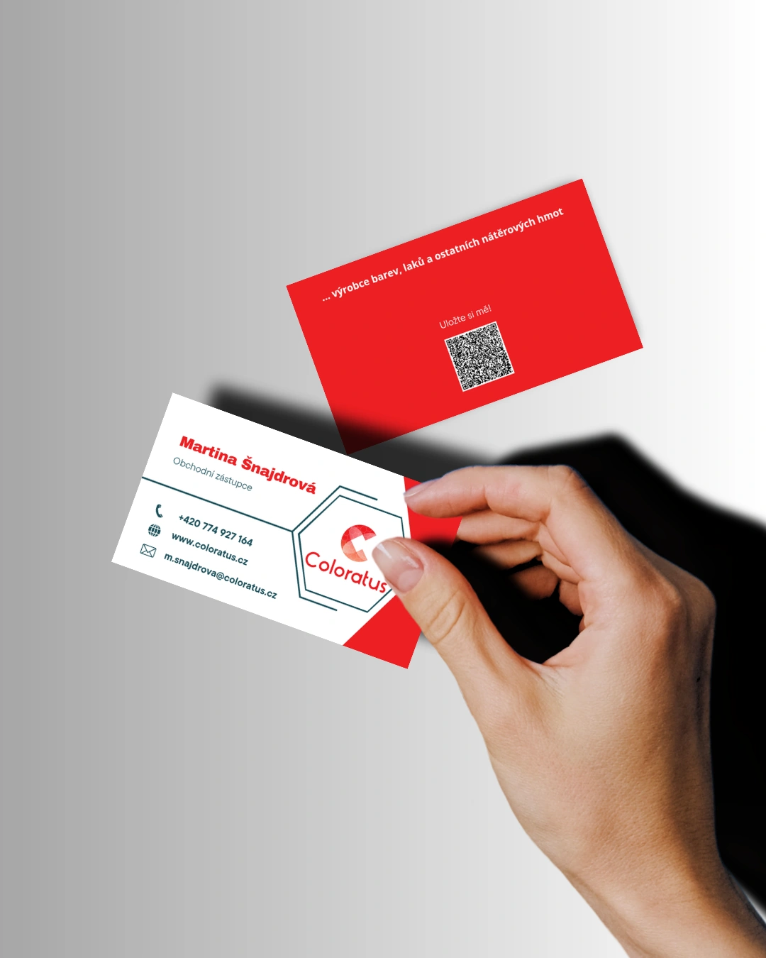 Vizitky – Coloratus (mockup)